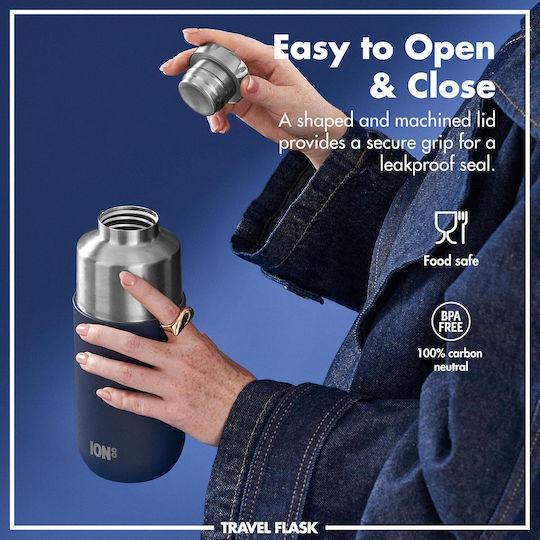 Ion8 Stainless Steel Thermos Bottle 700ml Purple