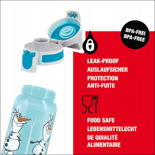 Sigg Viva One Plastic Kids Water Bottle Frozen Non Spill Light Blue 500ml