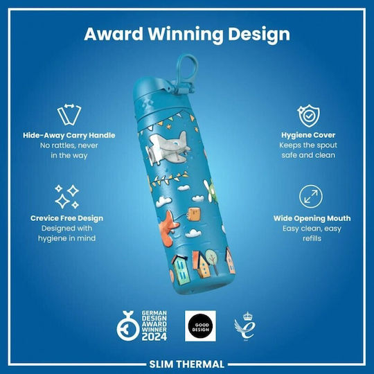 Ion8 Παιδικό Παγούρι Θερμός Ανοξείδωτο 500ml (Διάφορα Σχέδια/Χρώματα)