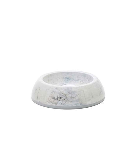 Savic Delice Marble Пластмаса Купа Храна & Вода за Куче & Котка с Основа 200мл 10.5см в Сив Цвят