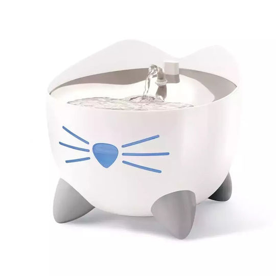 Catit Pixi Automatic Stainless Steel Waterer / Fountain for Dog & Cat 3x 2lt 17cm in White Color