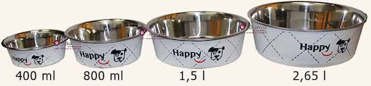 Zolux Edelstahl Schalen Futter für Hund 400ml 14cm in Silber Farbe