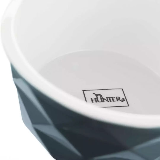 Hunter Eiby Κεραμικό Μπολ Φαγητού για Σκύλο 550ml σε Μπλε Χρώμα