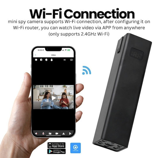 Versteckte Kamera WiFi 1080p mit Steckplatz für Speicherkarte