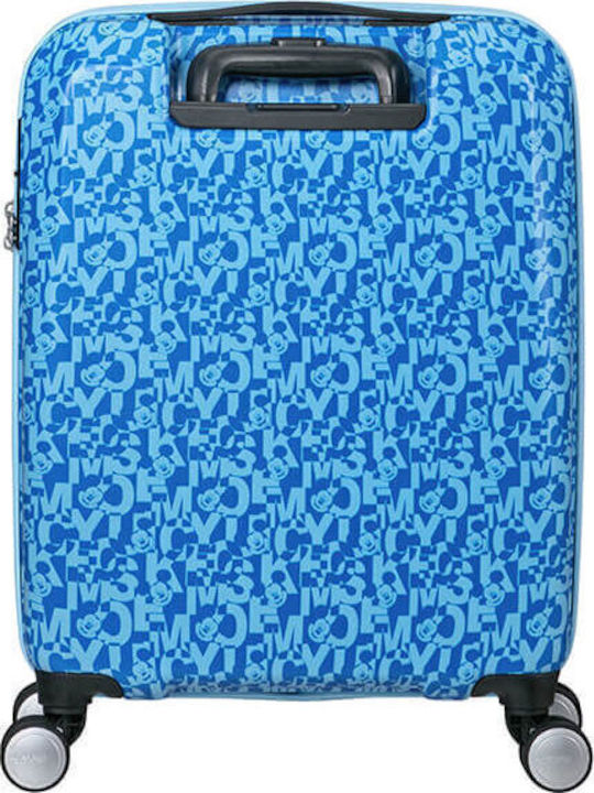 American Tourister Mickey Kinder Koffer Kabine Hart Blau mit 4 Räder Höhe 55cm