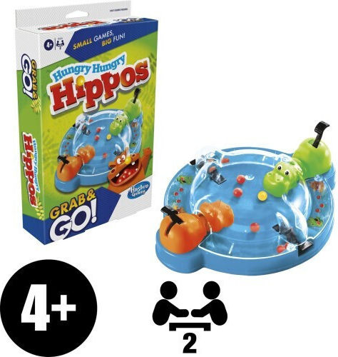 Настолна игра Hungry Hungry Hippos за 2 играчи 4+ години (EN) Hasbro