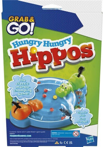 Настолна игра Hungry Hungry Hippos за 2 играчи 4+ години (EN) Hasbro