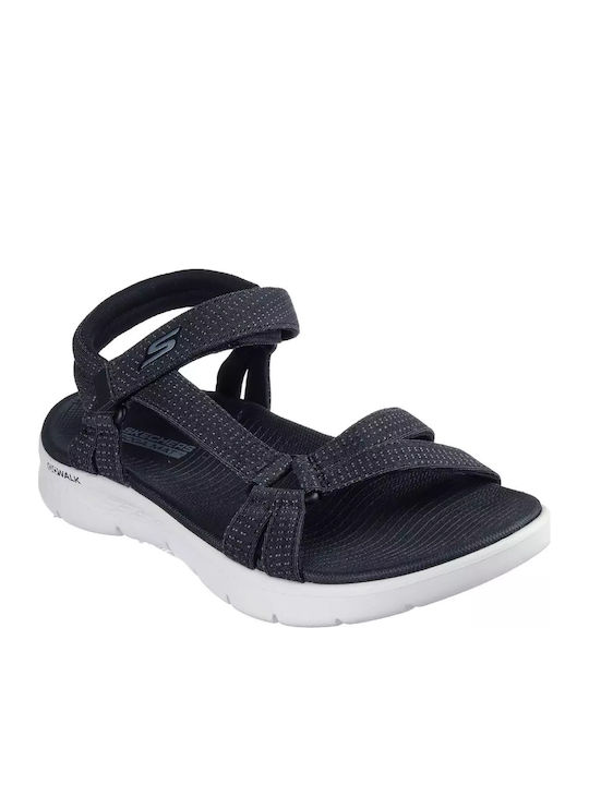 Go Walk Flex Sublime Γυναικεία Ανατομικά Σανδάλια Sporty Μαύρα 141451-BKW