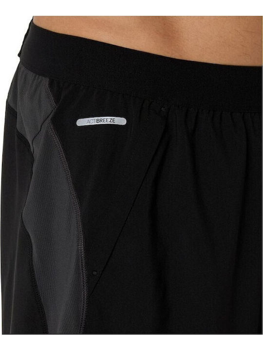 Road 2 In 1 Sports Men's Black Shorts