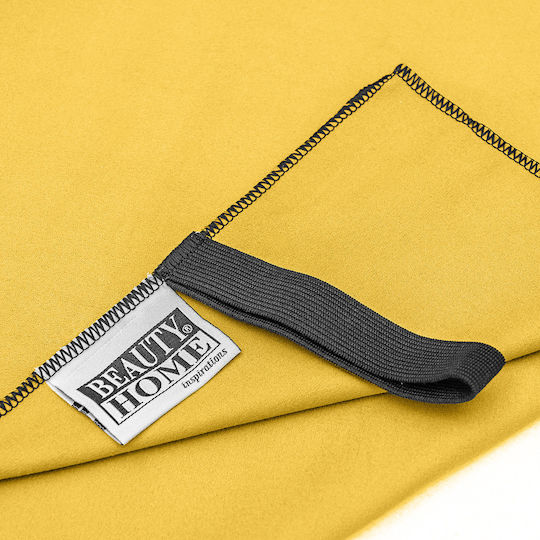Beauty Home Microfiber Body Towel 200gr/m² Yellow 160x90cm