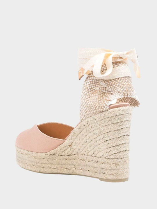 Women's Fabric Platform Espadrilles Pink