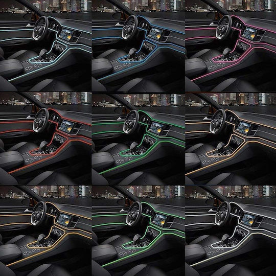 Sârmă Neon Verde Auto "el Wire" 2m Lungime, Alimentare 12v Inclusă