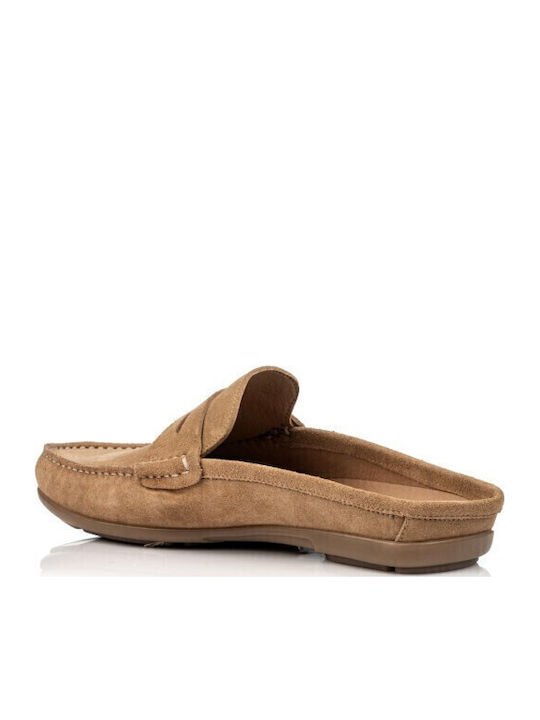 Men's Leather Loafers Beige