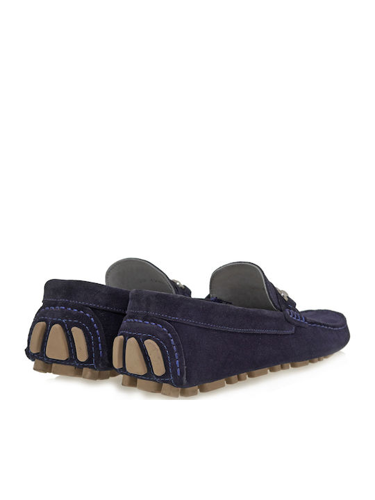 Men's Suede Loafers Blue