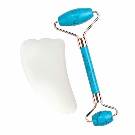 Rolă Facială și Instrument Gua Sha 2 Bucăți