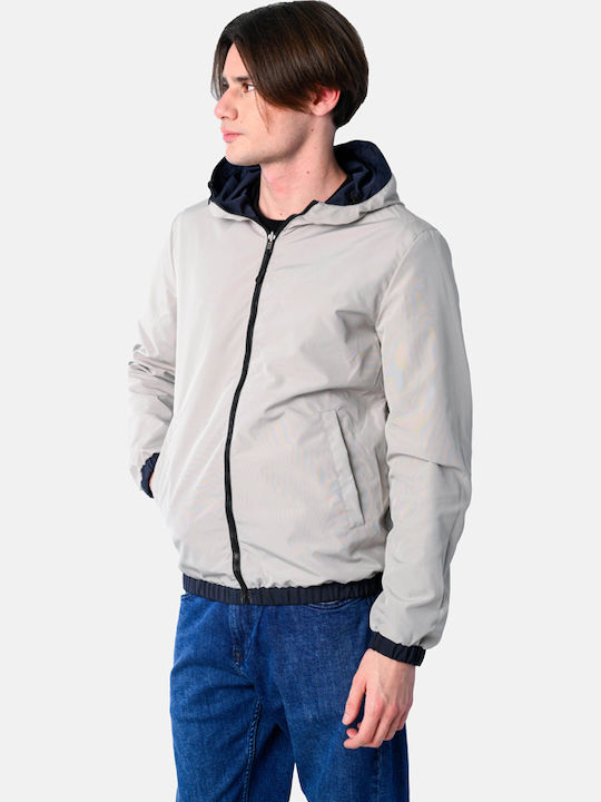 Μπουφάν Διπλής Όψης Navy-beige