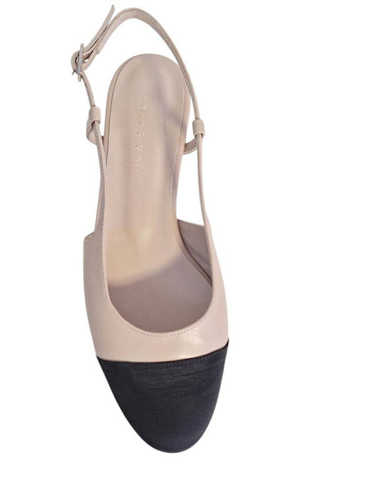Beige Heels with Strap