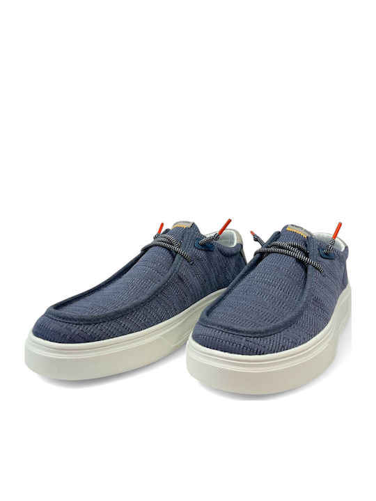 Men's Leather Casual Shoes Blue
