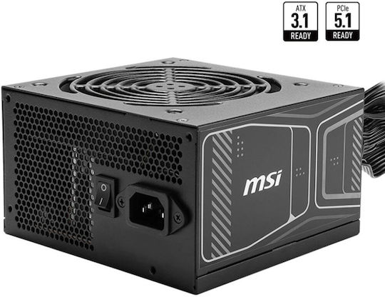 MSI MAG A850GN PCIE5 850W Μαύρο Τροφοδοτικό Υπολογιστή Full Modular 80 Plus Gold