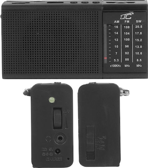 LTC Audio LXLTC2030 Φορητό Ραδιόφωνο Επαναφορτιζόμενο με USB Μαύρο