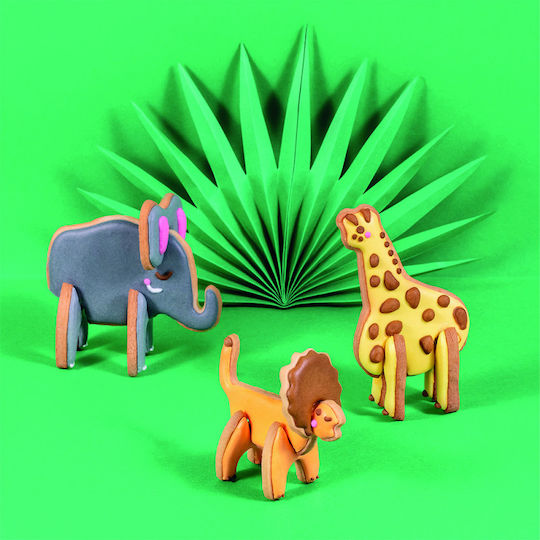 3D Safari-Ausstechformen-Set Chefclub Kids