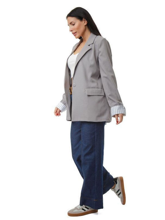 Silia D Women's Blazer Grey
