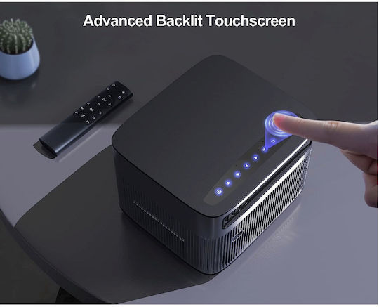 Wimius P64 Mini Projector DLP Full HD Λάμπας LED με Wi-Fi και Ενσωματωμένα Ηχεία