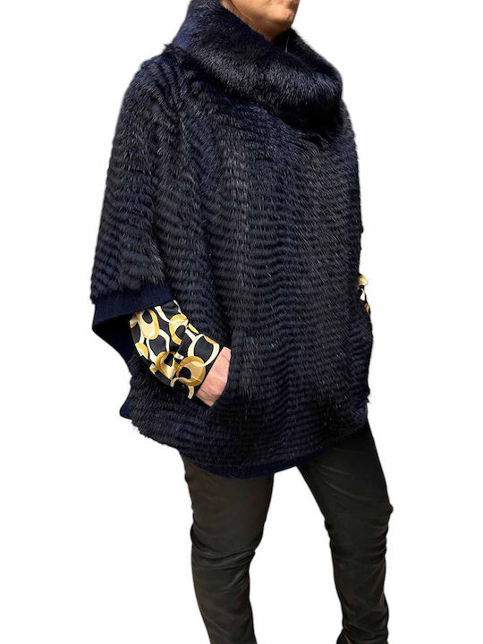 Frauen Pelz BLUE