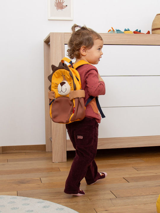 Sigikid Σχολική Τσάντα Πλάτης Νηπιαγωγείου Κίτρινη με Θήκη για Παγούρι 5.2lt
