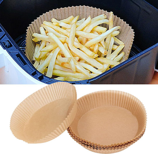 Hârtie De Copt Antiaderentă Pentru Air Fryer 16x16cm 25 Bucăți