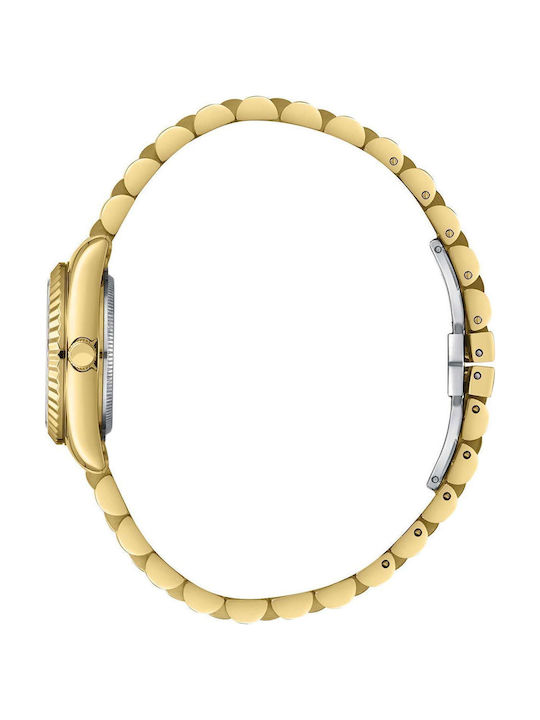 Lee Cooper Crystals Women's Watch with Gold Metal Bracelet