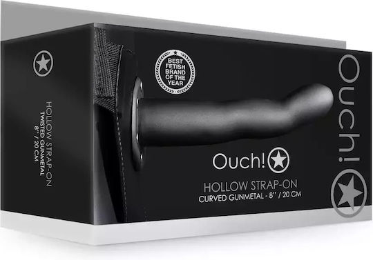 Dildo cu Ham Gol Ouch Curbat 20 Cm