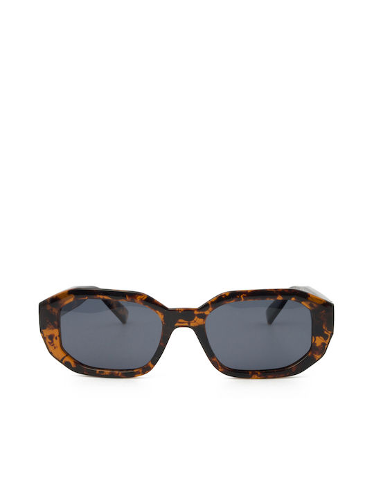 Meller Unisex Γυαλιά Ηλίου με Καφέ Ταρταρούγα Κοκκάλινο Σκελετό και Γκρι Polarized Φακό KES3-TIGCAR