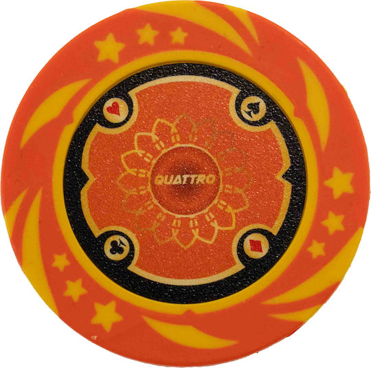 Set of 500 Poker Chips Quattro 14g Luxury Wooden Box