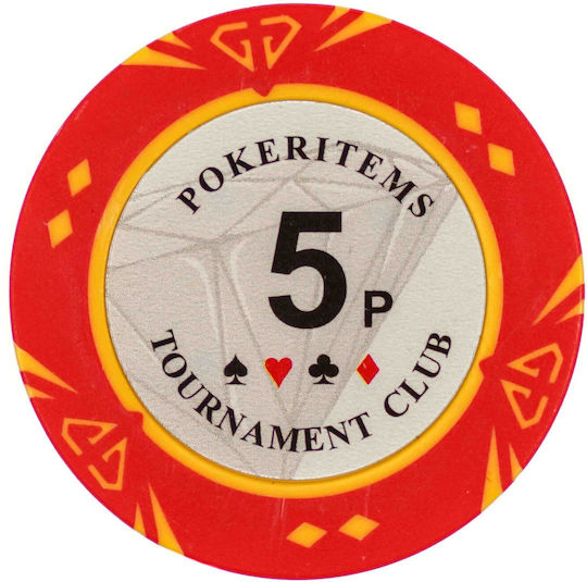 Set of 500 Poker Chips Pokeritems 14g Luxury Wooden Box