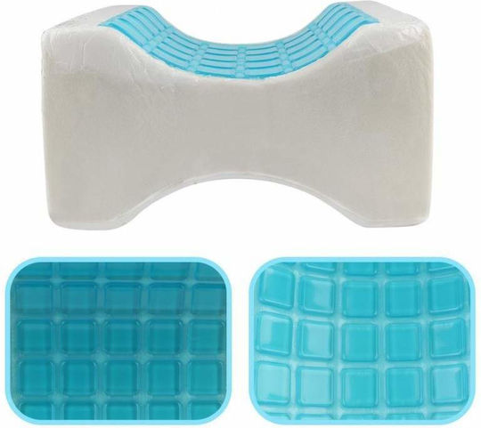 Μαξιλάρι με Memory Foam 26x20x15cm σε Λευκό χρώμα
