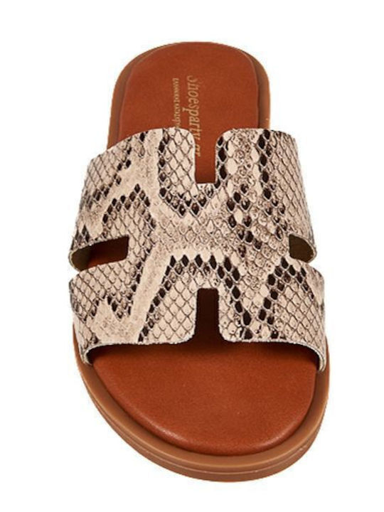 Flache Sandalen für Damen Snake
