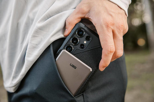UAG SRGE Slim MagSafe Power Bank 5000mAh 10W с USB-C порт Черен