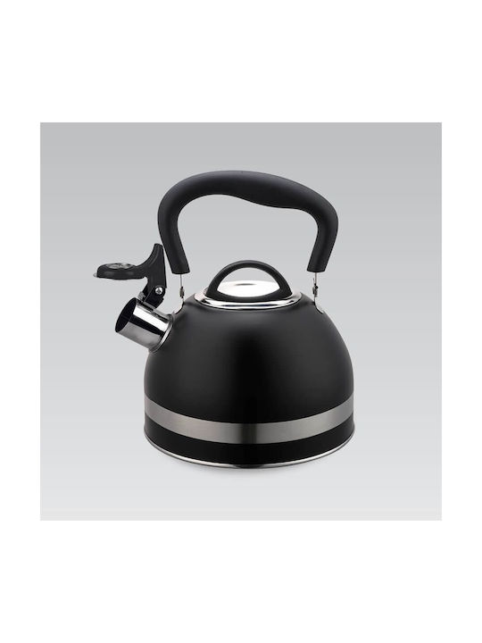 Maestro Teapot Stainless Steel Black 1800ml
