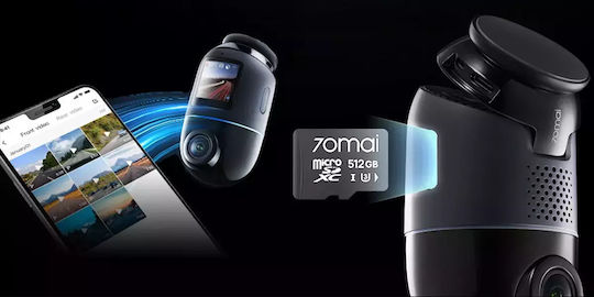 70Mai Omni X800 4K & 128GB Memory Card Set Autokamera DVR 4K & Rückfahrkamera