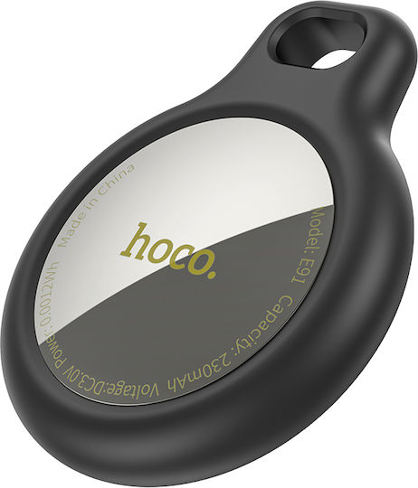 Hoco E91 Bluetooth Tracker Μαύoς Συμβατό με Apple Find My