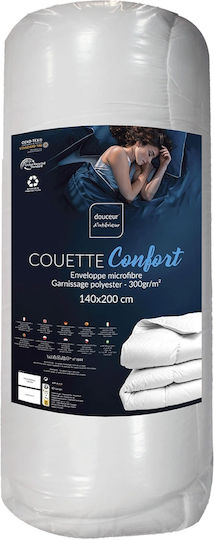 Douceur d'Intérieur Пухено Единично 140x200бр Бял