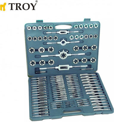 Troy Set de chei tubulare și clichet 110buc