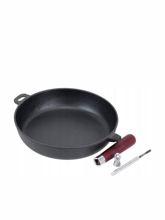 Krisberg Pan Mit Deckel aus Gusseisen 28cm