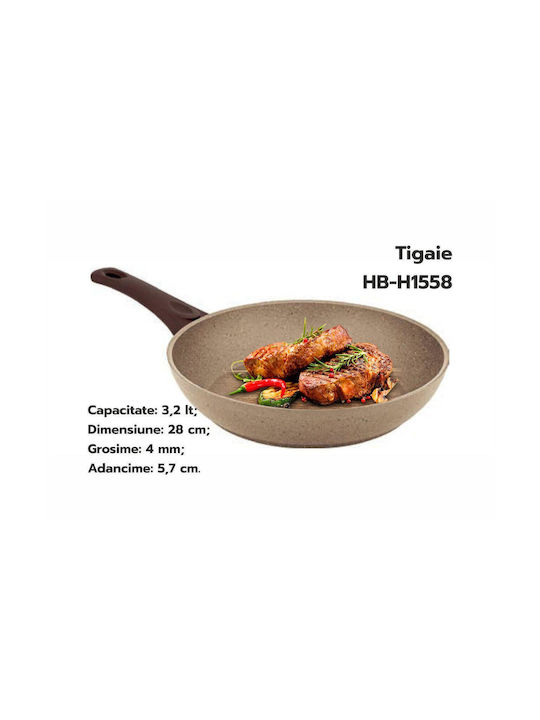 Hausberg Tigaie din Aluminiu cu Strat de Piatră 28cm