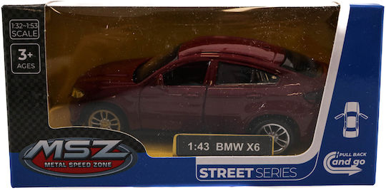 Msz Bmw X6 Toy Car 1:43 Red