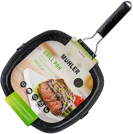 Luigi Ferrero Grill made of Aluminum with Non-Stick Coating 28cm