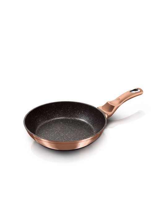 Berlinger Haus Metallic Line Pan aus Aluminium mit Steinbeschichtung Rose Gold Collection 30cm