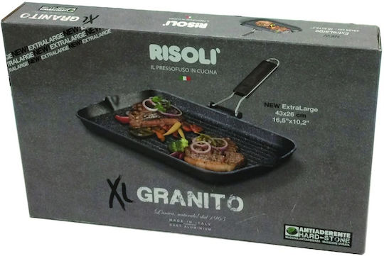 Risoli Grill made of Cast Aluminum with Non-Stick Coating