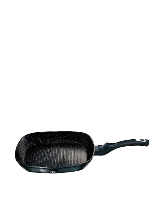Berlinger Haus Aquamarine Grill With Lid made of Aluminum with Stone Coating 28cm